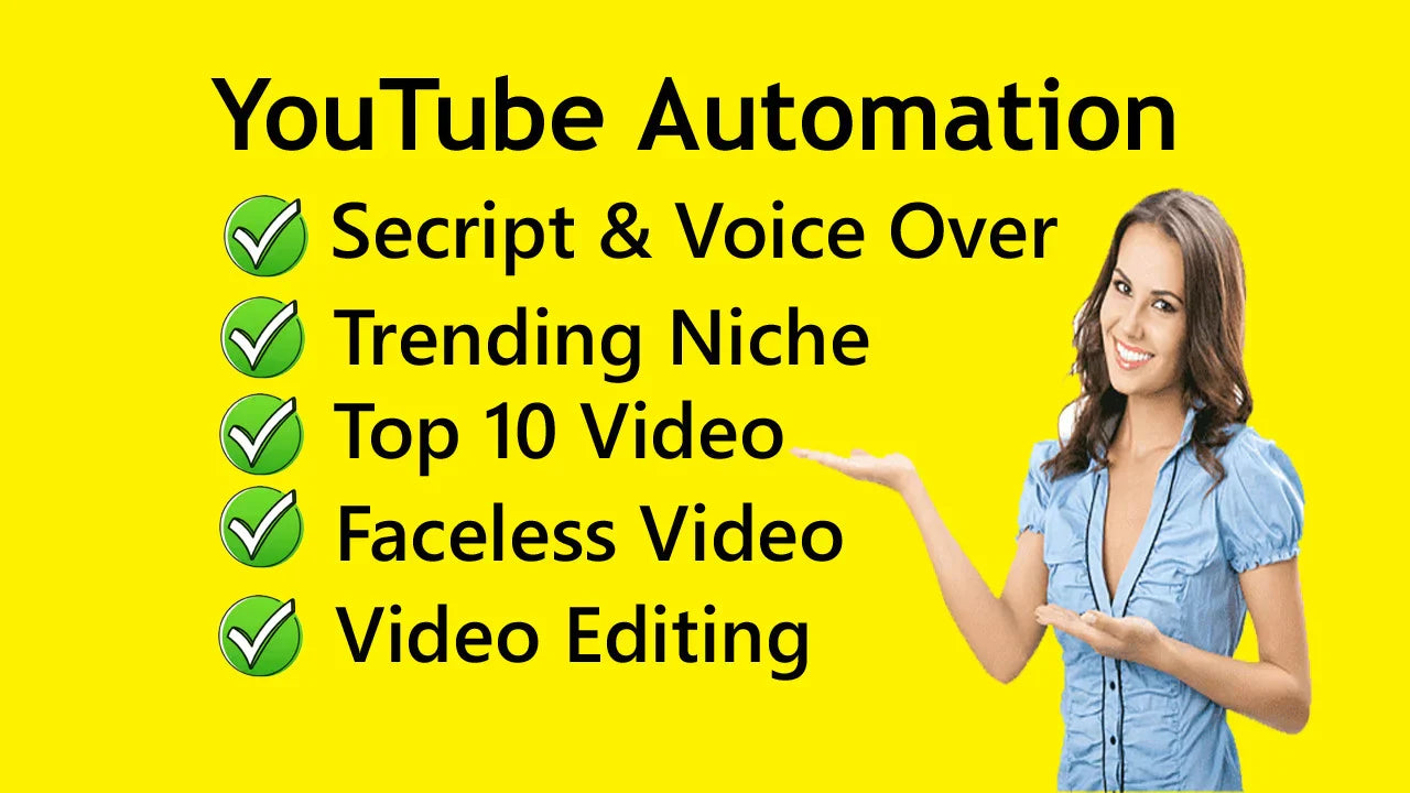 I will be top youtube automation video content creator-1 video-240 seconds running time