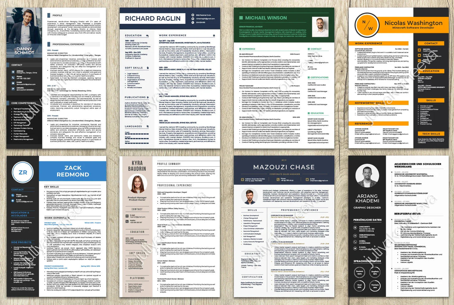 I will design professional resume, cv and cover letter template