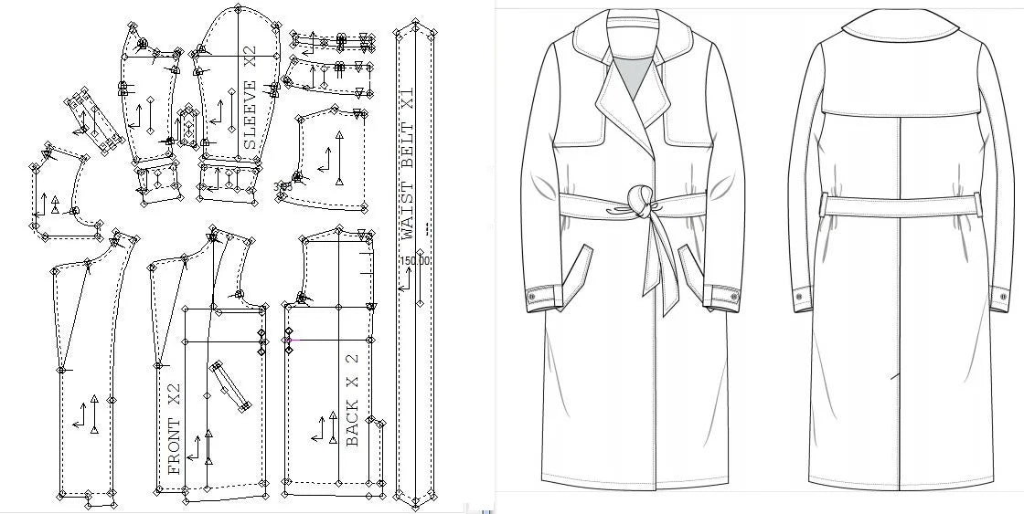 I will make clothing pattern for sewing
