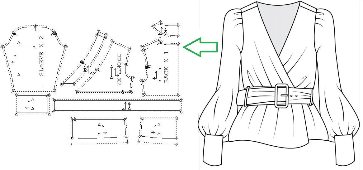 I will make clothing pattern for sewing