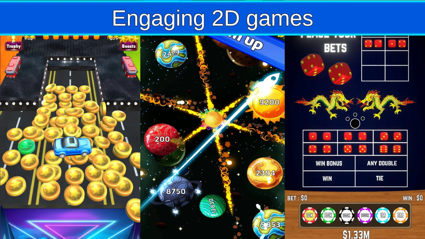 I will develop 2d game in unity for android, IOS, web and PC