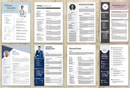 I will design professional resume, cv and cover letter template