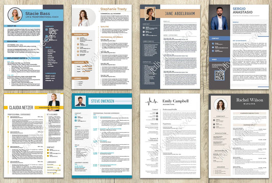 I will design professional resume, cv and cover letter template