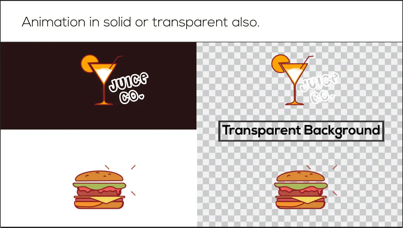 I will create an animated gif for logo, icon and character