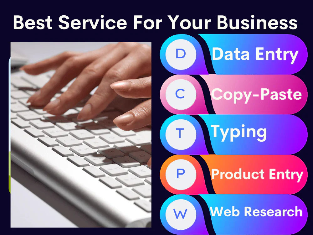 I will perform data entry and visualization