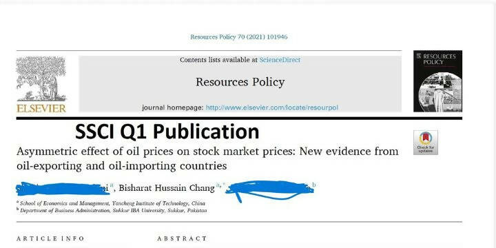 I will write one SSCI,SCIE,SCOPUS Article (1 paper writing)