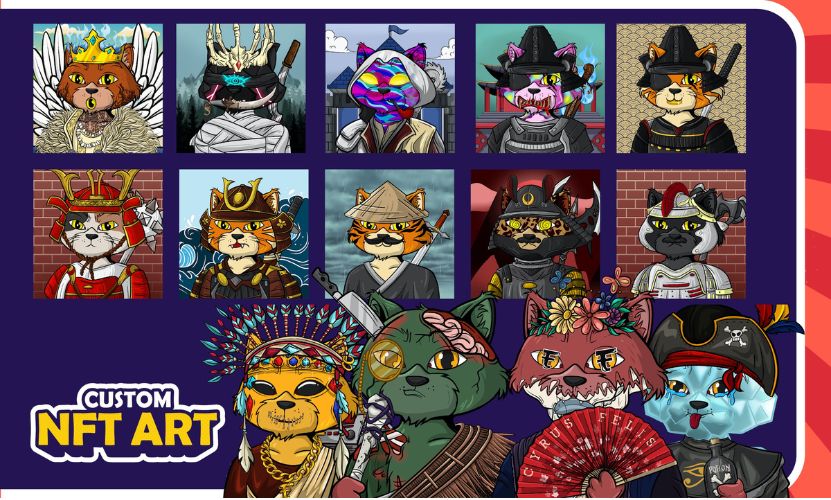 I will custom NFT Art collection