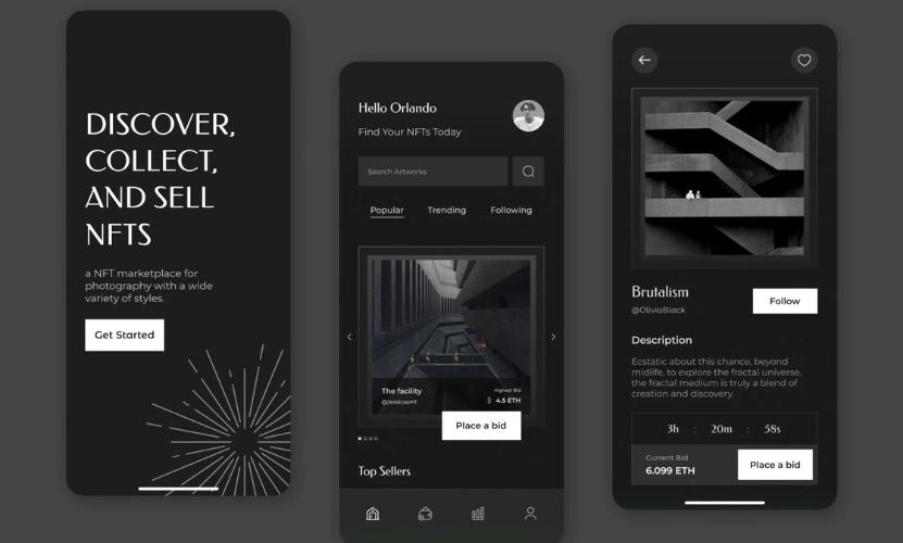 I will design mobile app UI UX