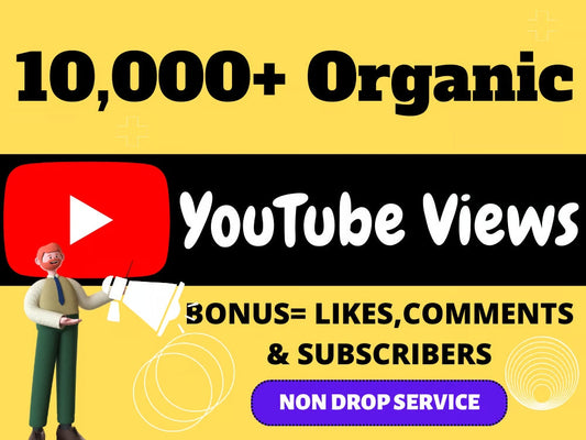 You will get 15000+ Organic Youtube Views & Likes, Youtube Promotion, Youtube Marketing