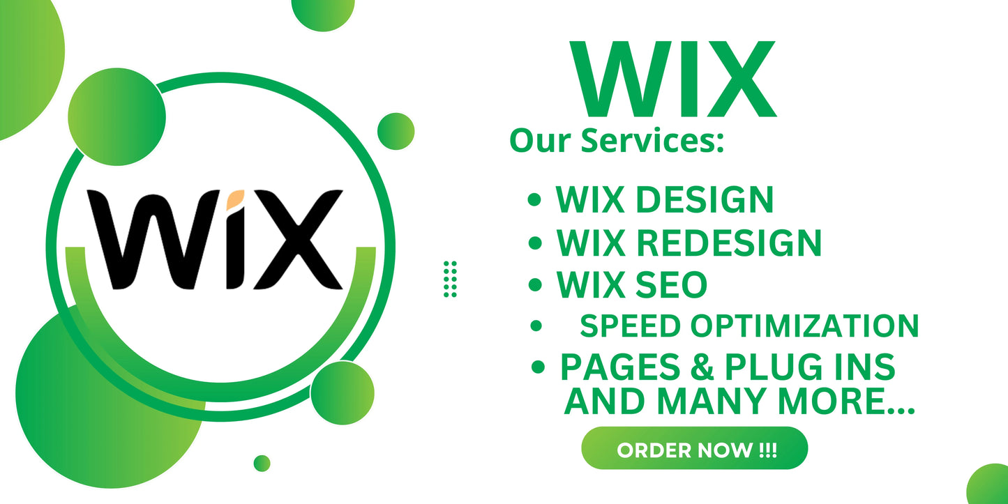 I will build wix website redesign wix website (1 page)