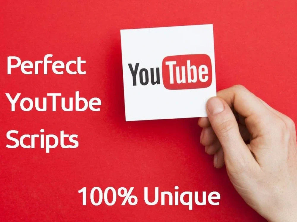 We will be the best professional writer for your YouTube scripts (Script Upto 2000 words)