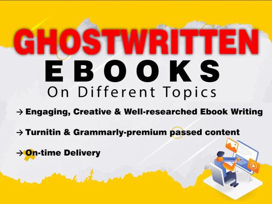 I will write your book or ebook (upto 1000 words)