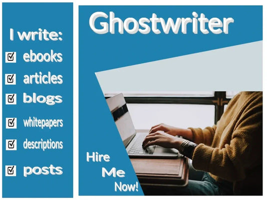 I will ghostwrite your ebook or book writer ghostwriter (upto 2500 words)
