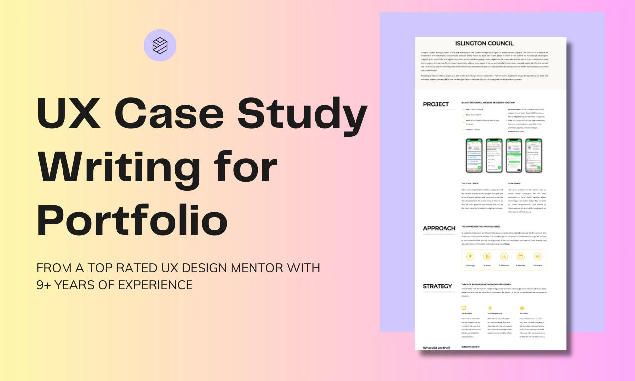 I will write an appealing UX UI case study for your portfolio (3 Case Studies)