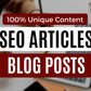 I will write high quality SEO blog posts and articles (Upto 1000 words)